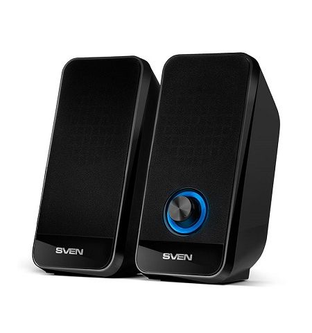 SVEN 320 Black (USB), 2.0 / 2x3W RMS, Volume control, USB power supply,