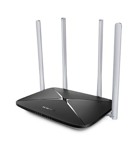Wireless Router MERCUSYS AC12 / AC1200 Dual Band / Wi-Fi5 / 1WAN+4LAN / 4 external antennas Wireless Router MERCUSYS AC12 / AC1200 Dual Band / Wi-Fi5 / 1WAN+4LAN / 4 external antennas