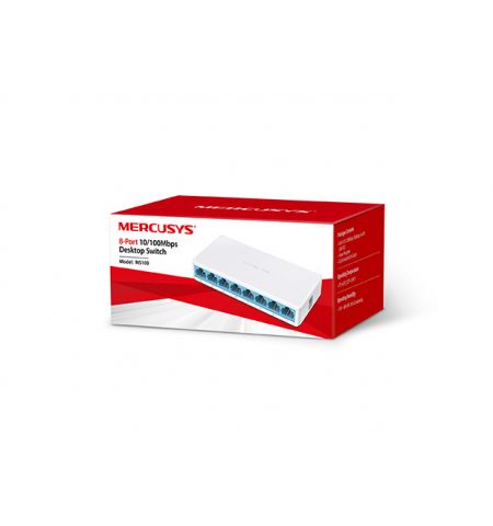 Switch MERCUSYS MS108 / 8 port / 100Mb / RJ45 / Plastic case Switch MERCUSYS MS108 / 8 port / 100Mb / RJ45 / Plastic case