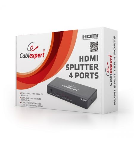 Сплиттер Cablexpert - DSP-4PH4-02, HDMI 4 ports Сплиттер Cablexpert - DSP-4PH4-02, HDMI 4 ports