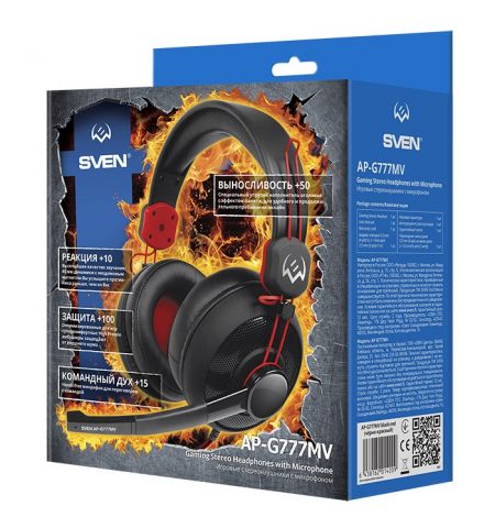 Casti SVEN AP-G777MV, Black/Red Casti SVEN AP-G777MV, Black/Red