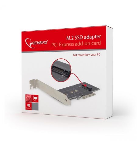 PCI-E Card - Gembird PEX-M2-01, PCI-Express add-on card, M.2 SSD adapter, M.2 flash memory module (2280, 2260, 2242), Low-profile brackets PCI-E Card - Gembird PEX-M2-01, PCI-Express add-on card, M.2 SSD adapter, M.2 flash memory module (2280, 2260, 2242), Low-profile brackets