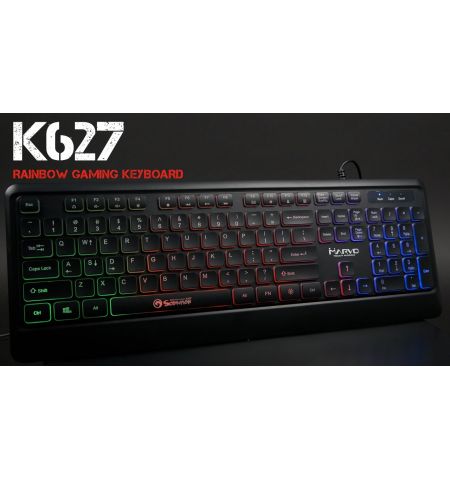MARVO "K627", Gaming Keyboard, 114 keys, 10 multimedia keys, 10 anti-gosting MARVO "K627", Gaming Keyboard, 114 keys, 10 multimedia keys, 10 anti-gosting