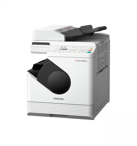 MFP Toshiba e-STUDIO2822AM A3 (Inc.Starter KIT!), Mono Copier/Printer/Scanner/Duplex/ADF 50-sheet, A4/3 28/14 ppm , 600x600 dpi, 250 sheets, Bypass: 50 sheets, 10Base-T/100Base-TX (incl. IPv6), High Speed USB 2.0, WLAN*(IEEE802.11b/g/n),T-2822E 17,5k MFP Toshiba e-STUDIO2822AM A3 (Inc.Starter KIT!), Mono Copier/Printer/Scanner/Duplex/ADF 50-sheet, A4/3 28/14 ppm , 600x600 dpi, 250 sheets, Bypass: 50 sheets, 10Base-T/100Base-TX (incl. IPv6), High Speed USB 2.0, WLAN*(IEEE802.11b/g/n),T-2822E 17,5k