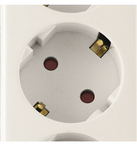 Surge Protector SVEN SF-05LU, 5 Sockets + 2 USB (2,4 A) , 1.8m, White,