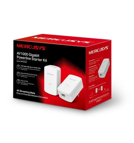Адаптеры Powerline MERCUSYS  MP500KIT / 1000Mbps  / 2 Gigabit LAN Port