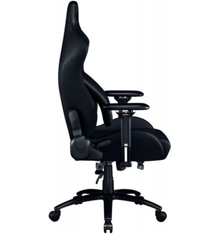 Razer Gaming Chair Iskur Black Edition Class 4 gas lift,  Armrest with comfortable cushions, 5-star metal powder coated, Tilting seat with locking possibility, Recommended Size: (170 – 190cm), < 136kg, Black