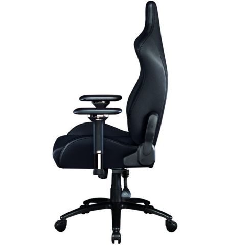 Razer Gaming Chair Iskur Black Edition Class 4 gas lift,  Armrest with comfortable cushions, 5-star metal powder coated, Tilting seat with locking possibility, Recommended Size: (170 – 190cm), < 136kg, Black