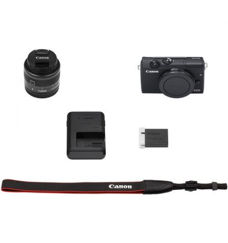 Mirrorless Camera CANON EOS M200 + 15-45 IS STM + 55-200 IS STM Black (3699C030) Mirrorless Camera CANON EOS M200 + 15-45 IS STM + 55-200 IS STM Black (3699C030)