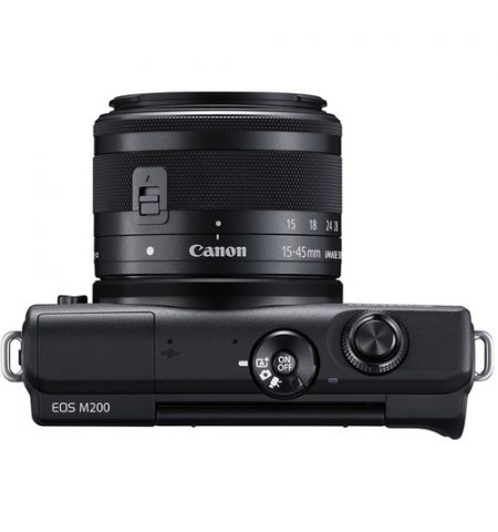 Mirrorless Camera CANON EOS M200 + 15-45 IS STM + 55-200 IS STM Black (3699C030) Mirrorless Camera CANON EOS M200 + 15-45 IS STM + 55-200 IS STM Black (3699C030)