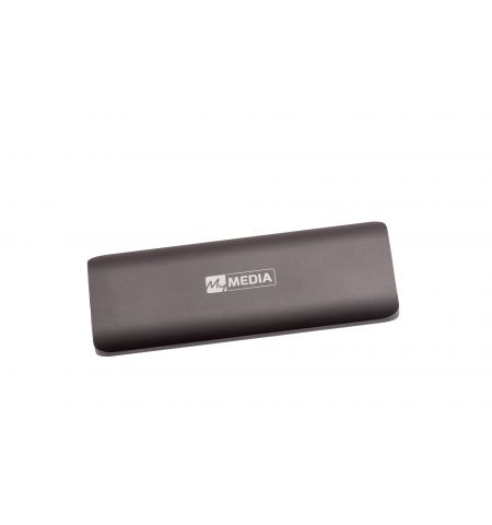 M.2 External SSD 128GB  MyMedia (by Verbatim) External SSD USB3.2 Gen 2, Sequential Read/Write: up to 520/400 MB/s, Light, Sleek space grey aluminium design, Ultra-compact aluminum housing