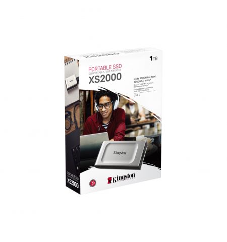 SSD extern portabil Kingston XS2000, 1TB, USB Type-C 3.2 Gen 2x2