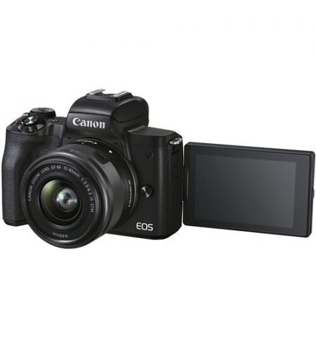 Mirrorless Camera CANON EOS M50 Mark II + 15-45 f/3.5-6.3 IS STM Black Mirrorless Camera CANON EOS M50 Mark II + 15-45 f/3.5-6.3 IS STM Black