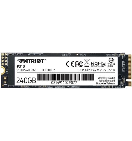 M.2 NVMe SSD Patriot P310 240GB