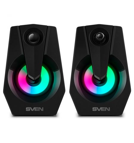 Boxe Portabile SVEN 370 / 6W / USB power / RGB / Black