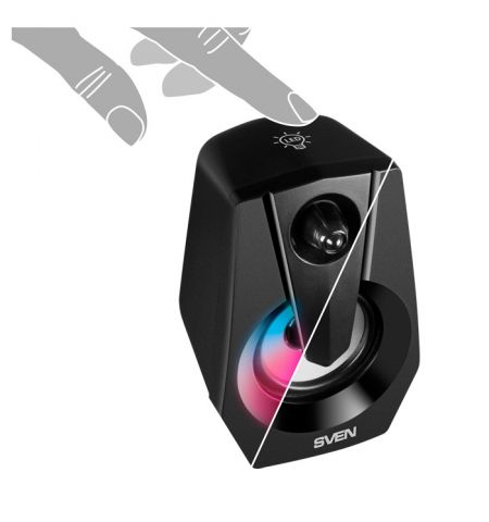 Boxe Portabile SVEN 370 / 6W / USB power / RGB / Black