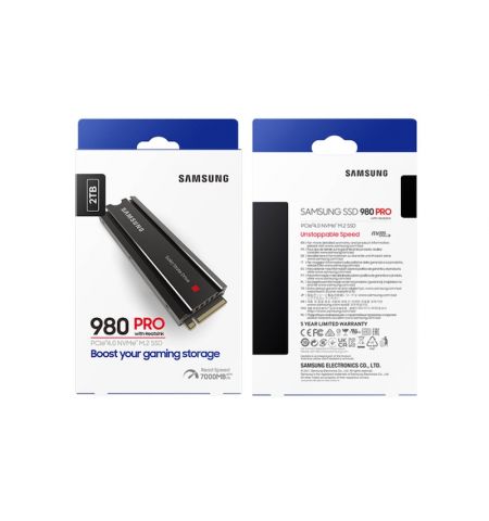 M.2 NVMe SSD Samsung 980 PRO, 2.0TB (MZ-V8P2T0CW)