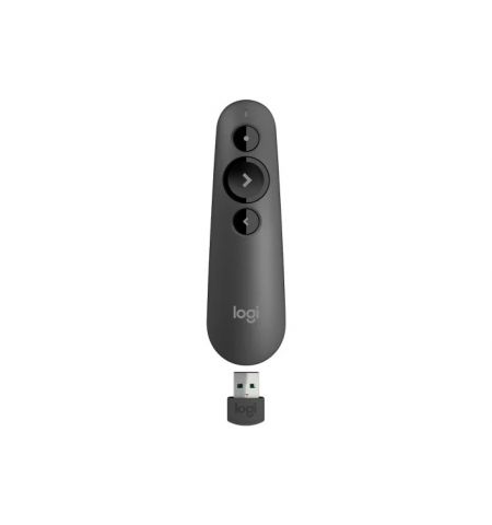 Presenter Logitech R500s, Bluetooth and 2.4GHz, Wireless range