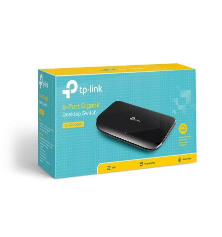 TP-LINK TL-SG1008D  8-port Gigabit Switch, 8 10/100/1000M RJ45 ports, plastic case TP-LINK TL-SG1008D  8-port Gigabit Switch, 8 10/100/1000M RJ45 ports, plastic case