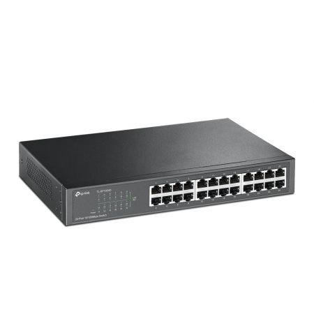 Switch TP-LINK TL-SF1024D / 24 port / 100Mb / RJ45 / 1U 13-inch rack-mountable steel case