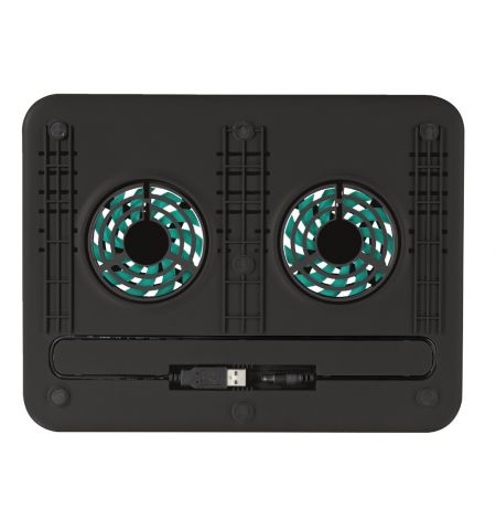 Trust Cyclone, Notebook Cooling Pad up to 16", 2 silent cooling fans,