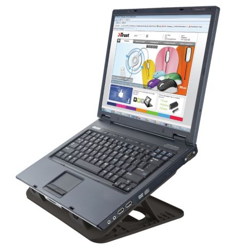 Trust Cyclone, Notebook Cooling Pad up to 16", 2 silent cooling fans,