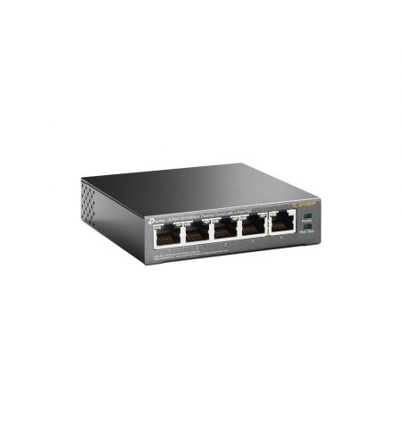 PoE Switch TL-SF1005P / 5 port / 100Mb / RJ45 / steel case