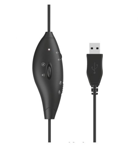 Casti Trust  Mauro / USB / Black