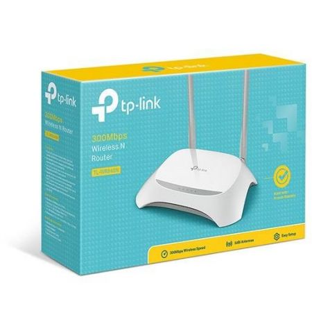 Wireless Router TP-LINK TL-WR840N / N300 / Wi-Fi4 / 1 WAN + 4 LAN / 2 fixed antennas Wireless Router TP-LINK TL-WR840N / N300 / Wi-Fi4 / 1 WAN + 4 LAN / 2 fixed antennas