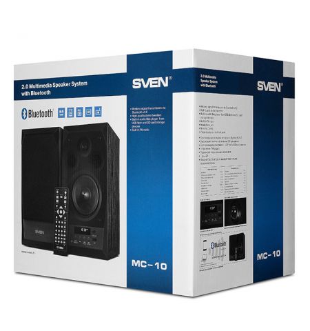 Boxe 2.0 SVEN MS-10 / 50W RMS, Bluetooth / Black