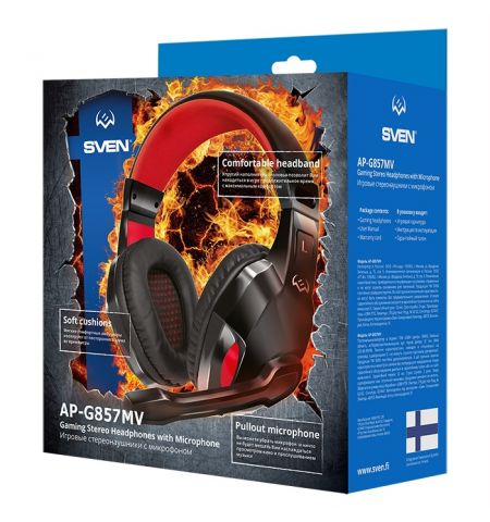 Casti SVEN AP-G857MV Black-Red Casti SVEN AP-G857MV Black-Red