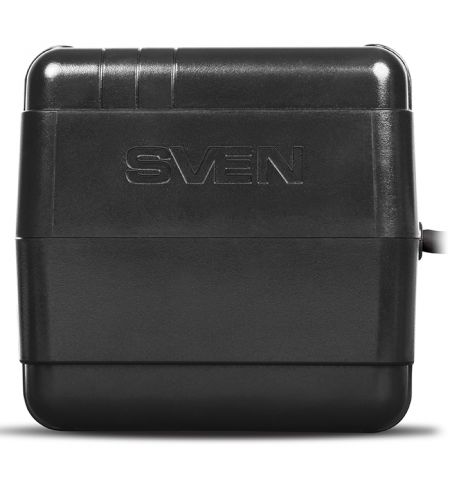 SVEN VR-L1000, 320W, Automatic Voltage Regulator, 2x Schuko outlets, Input voltage: 184-285V, Output voltage: 230V ± 10%, diod indicators on the front panel, plastic body, Black SVEN VR-L1000, 320W, Automatic Voltage Regulator, 2x Schuko outlets, Input voltage: 184-285V, Output voltage: 230V ± 10%, diod indicators on the front panel, plastic body, Black
