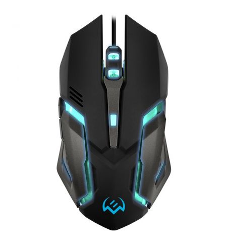 SVEN RX-G740 Gaming, Optical Mouse, 800/1200/1800/2400 dpi, 5+1 buttons (scroll wheel),  DPI switching modes, Two navigation buttons (Forward and Back), USB