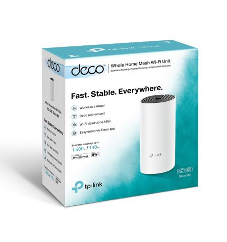 Mesh Wi-Fi система TP-LINK Deco M4 (1-pack) / AC1200 Dual Mesh Wi-Fi система TP-LINK Deco M4 (1-pack) / AC1200 Dual