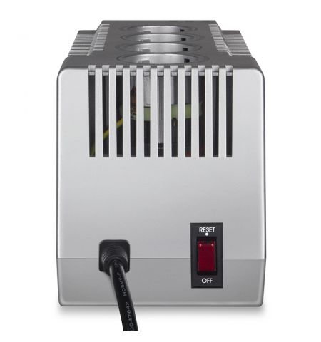 SVEN VR-F1000, 320W, Automatic Voltage Regulator, 4x Schuko outlets, Input voltage: 180-285V, Output voltage: 230V ± 10%, input and output voltage digital indicator on the front panel, Power supply delay function, metal body, Black SVEN VR-F1000, 320W, Automatic Voltage Regulator, 4x Schuko outlets, Input voltage: 180-285V, Output voltage: 230V ± 10%, input and output voltage digital indicator on the front panel, Power supply delay function, metal body, Black