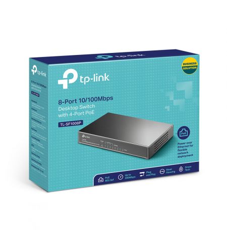 Коммутатор TP-LINK TL-SF1008P / 8 port / 100Mb / RJ45 / Коммутатор TP-LINK TL-SF1008P / 8 port / 100Mb / RJ45 /