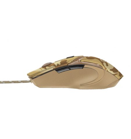 Trust Gaming GXT 101D GAV Mouse - Camo Brown, 600 - 4800 dpi, 6 button, Trust Gaming GXT 101D GAV Mouse - Camo Brown, 600 - 4800 dpi, 6 button,