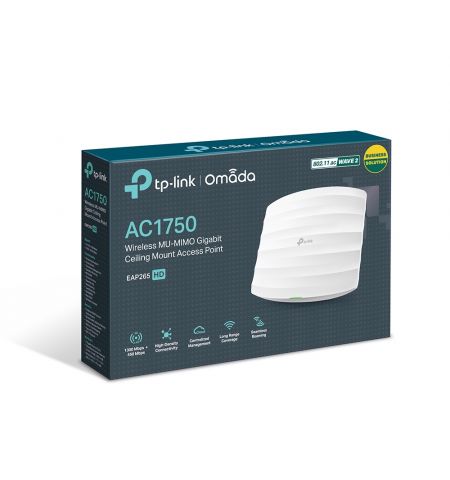 Access PointTP-LINK Auranet EAP265 HD / AC1750 Dual Band / Wi-Fi5 / PoE / 2 x Gigabit LAN Port Access PointTP-LINK Auranet EAP265 HD / AC1750 Dual Band / Wi-Fi5 / PoE / 2 x Gigabit LAN Port
