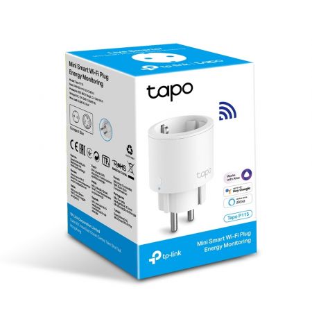 Умная мини Wi-Fi розетка Tp-Link Tapo P115 / 16A / 3680W Умная мини Wi-Fi розетка Tp-Link Tapo P115 / 16A / 3680W