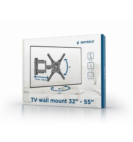 TV-Wall Mount for 32-55"- Gembird "WM-55RT-05", Rotate & Tilt, max. TV-Wall Mount for 32-55"- Gembird "WM-55RT-05", Rotate & Tilt, max.