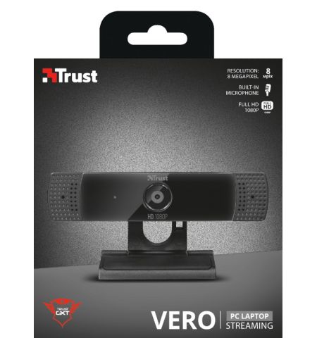 Trust Gaming GXT 1160 Vero Streaming Webcam, Full HD 1080p Webcam Trust Gaming GXT 1160 Vero Streaming Webcam, Full HD 1080p Webcam