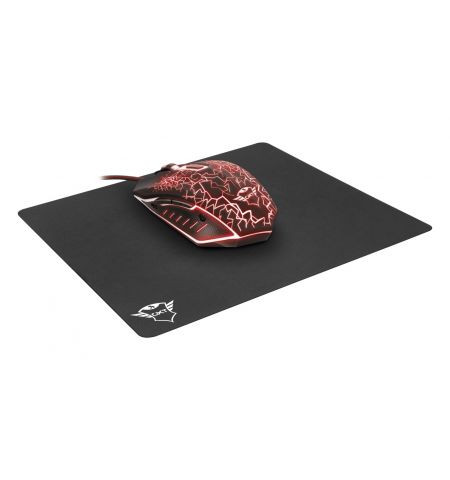 Trust GXT 783 Izza Gaming Mouse & Mouse Pad (245x210), Fully illuminated top, Rubberized top cover for a firm grip,  800 - 2400 dpi, 6 button, USB, Black Trust GXT 783 Izza Gaming Mouse & Mouse Pad (245x210), Fully illuminated top, Rubberized top cover for a firm grip,  800 - 2400 dpi, 6 button, USB, Black