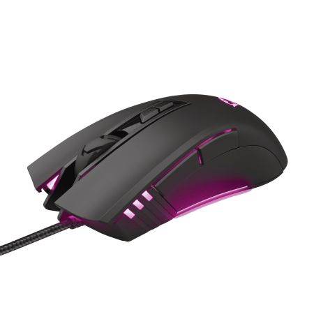 Trust GXT 121 Zeebo,1200 - 3200 dpi, adjustable LED lighting, 7 Programmable button, 1,8 m USB, Black Trust GXT 121 Zeebo,1200 - 3200 dpi, adjustable LED lighting, 7 Programmable button, 1,8 m USB, Black