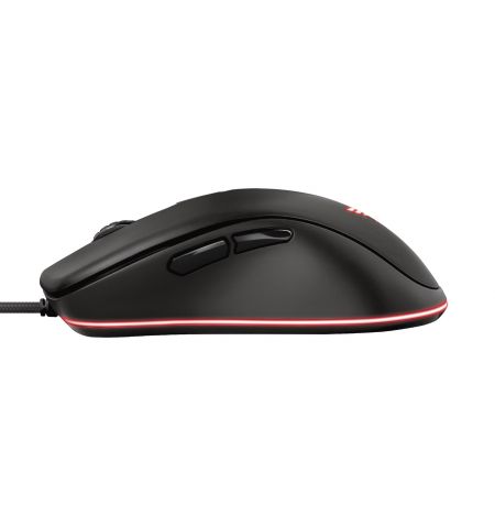Trust Gaming GXT 930 Jacx RGB Mouse, 200 - 6400 dpi, 6 Programmable, responsive buttons including 2 thumb buttons, Fully adjustable RGB lighting with multiple effects, Braided cable 1,8 m USB, Black Trust Gaming GXT 930 Jacx RGB Mouse, 200 - 6400 dpi, 6 Programmable, responsive buttons including 2 thumb buttons, Fully adjustable RGB lighting with multiple effects, Braided cable 1,8 m USB, Black