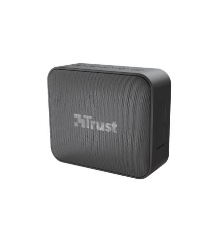 Trust Zowy Compact Bluetooth Wireless Speaker 10W, Waterproof IPX7, Up to 12 hours, Link two speakers wirelessly to boost your party, microSD or 3.5mm aux input, built-in microphone, Black