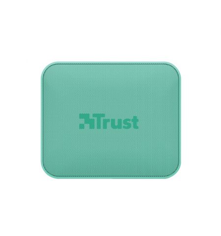 Trust Zowy Compact Bluetooth Wireless Speaker 10W, Waterproof IPX7, Up to 12 hours, Link two speakers wirelessly to boost your party, microSD or 3.5mm aux input, built-in microphone, Mint