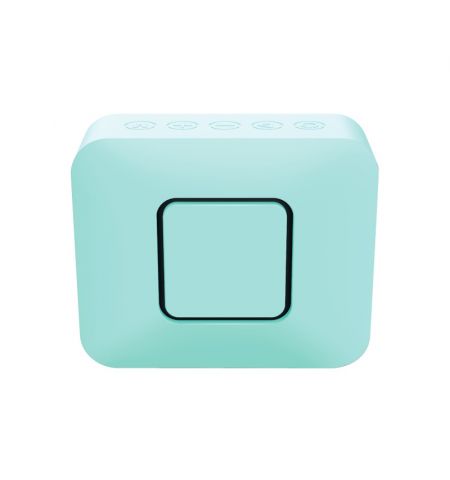 Trust Zowy Compact Bluetooth Wireless Speaker 10W, Waterproof IPX7, Up to 12 hours, Link two speakers wirelessly to boost your party, microSD or 3.5mm aux input, built-in microphone, Mint