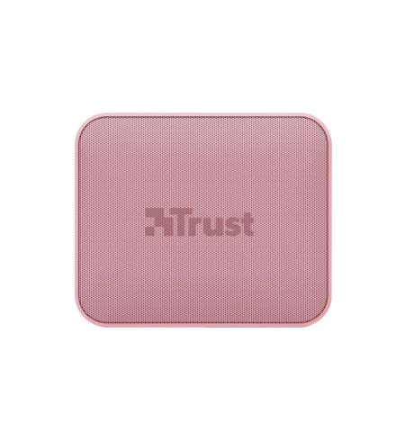 Trust Zowy Compact Bluetooth Wireless Speaker 10W, Waterproof IPX7, Up to 12 hours, Link two speakers wirelessly to boost your party, microSD or 3.5mm aux input, built-in microphone, Pink