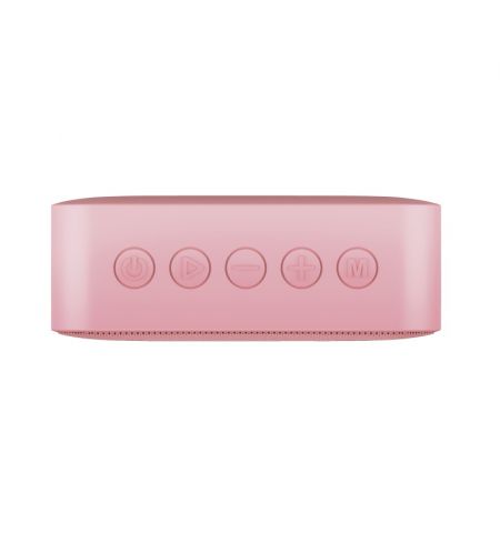 Trust Zowy Compact Bluetooth Wireless Speaker 10W, Waterproof IPX7, Up to 12 hours, Link two speakers wirelessly to boost your party, microSD or 3.5mm aux input, built-in microphone, Pink