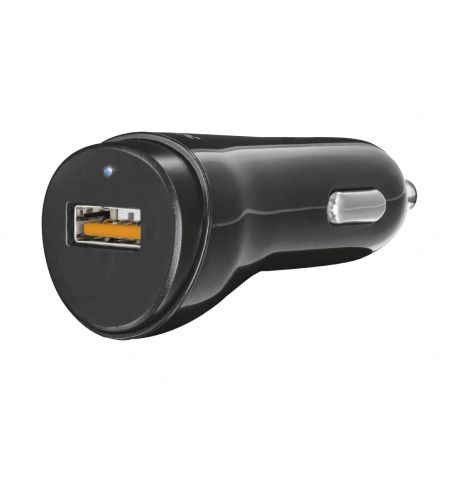 USB Car Charger - Trust Ultra-Fast (18W) USB Car Charger with QC3.0